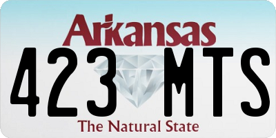 AR license plate 423MTS