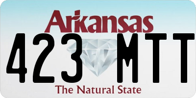 AR license plate 423MTT
