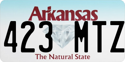 AR license plate 423MTZ