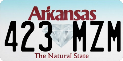 AR license plate 423MZM