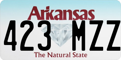 AR license plate 423MZZ