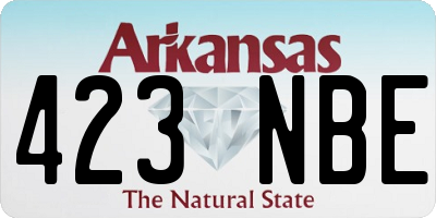 AR license plate 423NBE