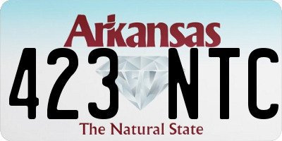 AR license plate 423NTC