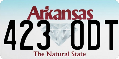 AR license plate 423ODT