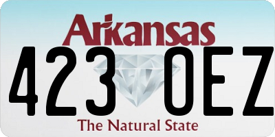 AR license plate 423OEZ