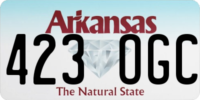 AR license plate 423OGC