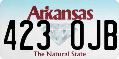 AR license plate 423OJB