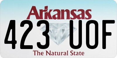 AR license plate 423UOF