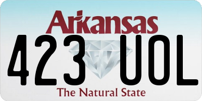 AR license plate 423UOL