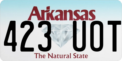 AR license plate 423UOT