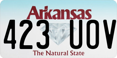 AR license plate 423UOV