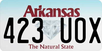 AR license plate 423UOX