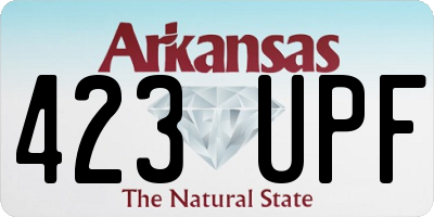 AR license plate 423UPF