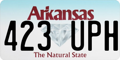 AR license plate 423UPH