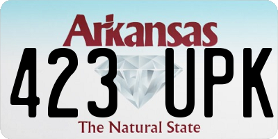 AR license plate 423UPK