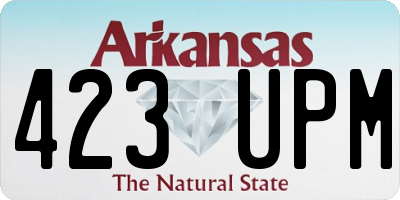AR license plate 423UPM