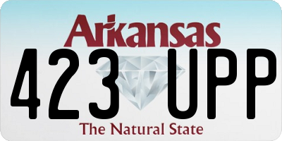 AR license plate 423UPP