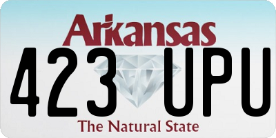 AR license plate 423UPU