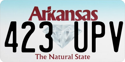AR license plate 423UPV