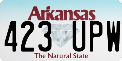 AR license plate 423UPW