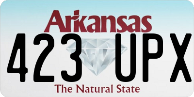 AR license plate 423UPX