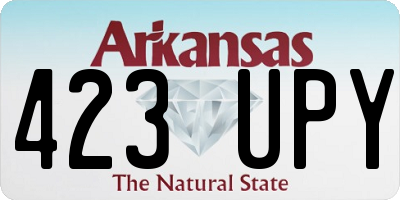 AR license plate 423UPY
