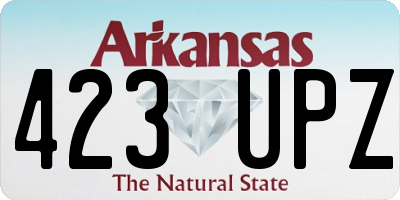 AR license plate 423UPZ