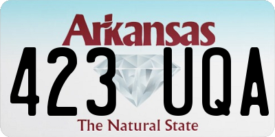 AR license plate 423UQA