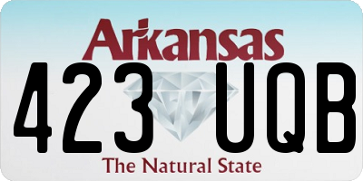 AR license plate 423UQB