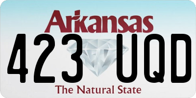 AR license plate 423UQD