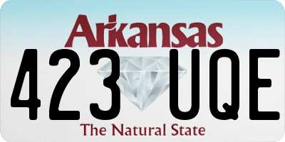 AR license plate 423UQE