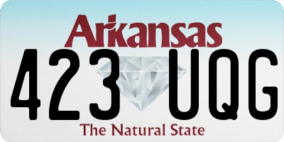 AR license plate 423UQG