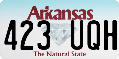 AR license plate 423UQH