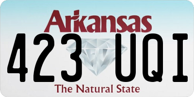 AR license plate 423UQI