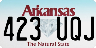 AR license plate 423UQJ