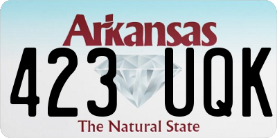 AR license plate 423UQK
