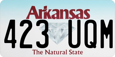 AR license plate 423UQM