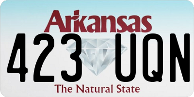 AR license plate 423UQN
