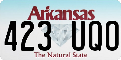 AR license plate 423UQO