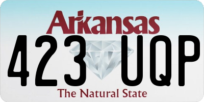 AR license plate 423UQP