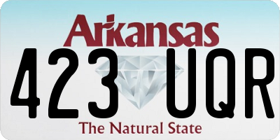 AR license plate 423UQR