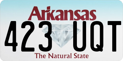AR license plate 423UQT