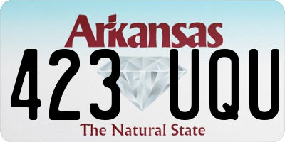 AR license plate 423UQU