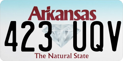 AR license plate 423UQV