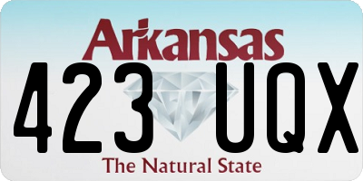 AR license plate 423UQX