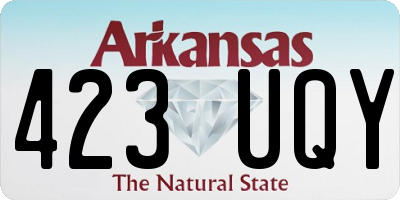 AR license plate 423UQY