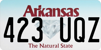 AR license plate 423UQZ