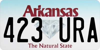 AR license plate 423URA