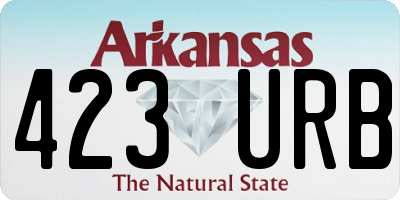 AR license plate 423URB