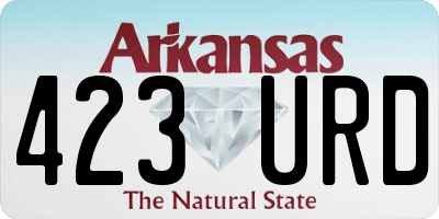 AR license plate 423URD